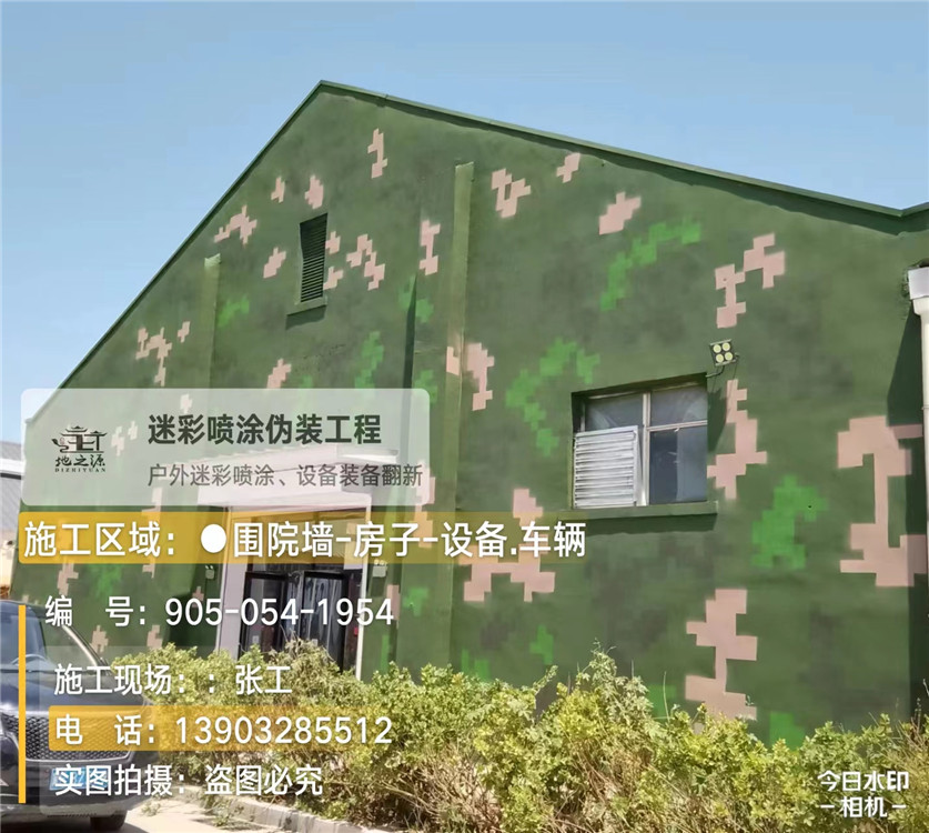 渝北外墙数码迷彩漆施工报价清单（100㎡标准墙面测算）